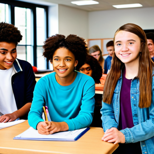 **

"A diverse group of fully clothed teenagers participating in a workshop, learning life skills in a bright community center, appropriate attire, safe for work, diverse ethnic backgrounds, perfect anatomy, natural proportions, educational setting, family-friendly, professional atmosphere, vibrant colors, well-lit"

**